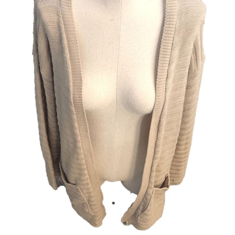 COPY - JUNIORS Say What tan lightweight cardigan size Small. - Picture 3 of 10